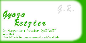 gyozo retzler business card